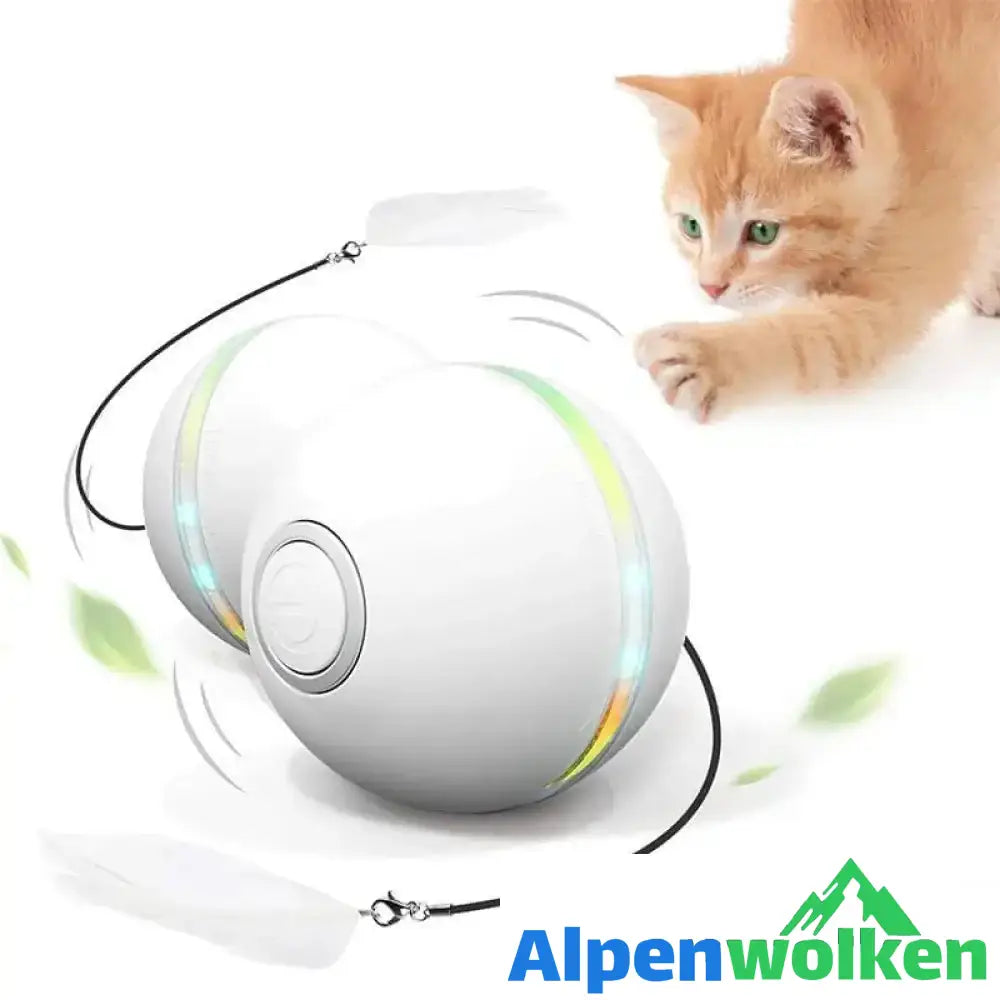 Alpenwolken - (🌲Weihnachtsangebot - 48 % RABATT) Freietaube Laser Katzenball mit Feder🎉