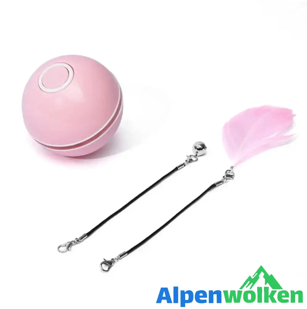 Alpenwolken - (🌲Weihnachtsangebot - 48 % RABATT) Freietaube Laser Katzenball mit Feder🎉 Rosa