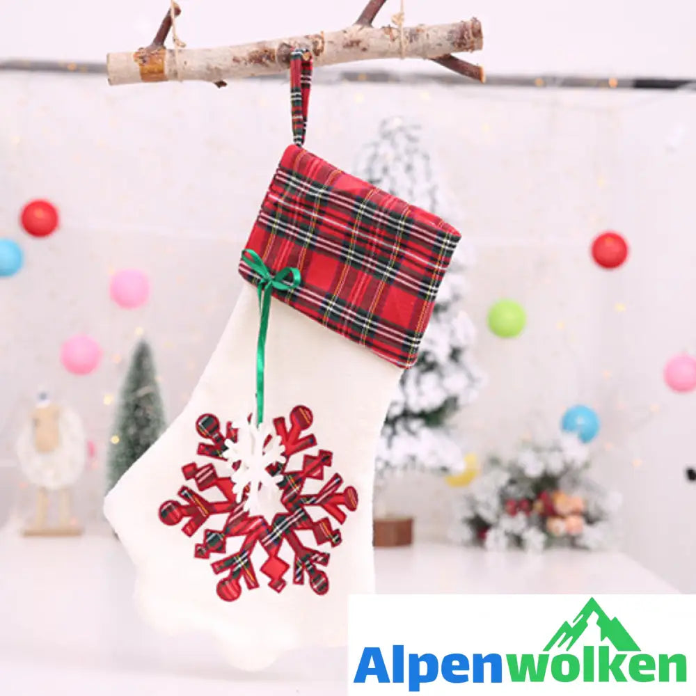 Alpenwolken - Weihnachtsbaumschmuck Strumpfhalter