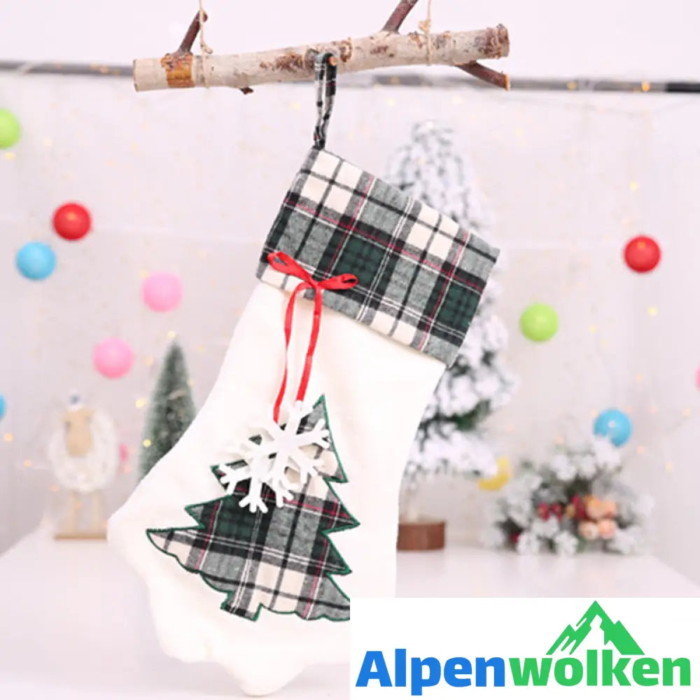 Alpenwolken - Weihnachtsbaumschmuck Strumpfhalter