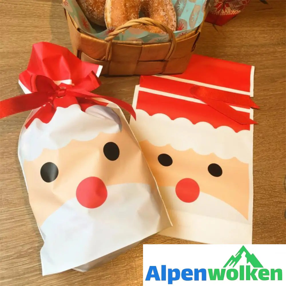 Alpenwolken - Weihnachtsgeschenkbeutel mit Kordelzug (50 Stücke)