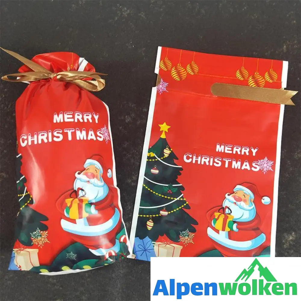 Alpenwolken - Weihnachtsgeschenkbeutel mit Kordelzug (50 Stücke)