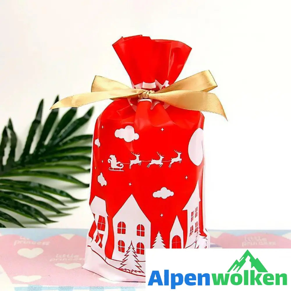 Alpenwolken - Weihnachtsgeschenkbeutel mit Kordelzug (50 Stücke)