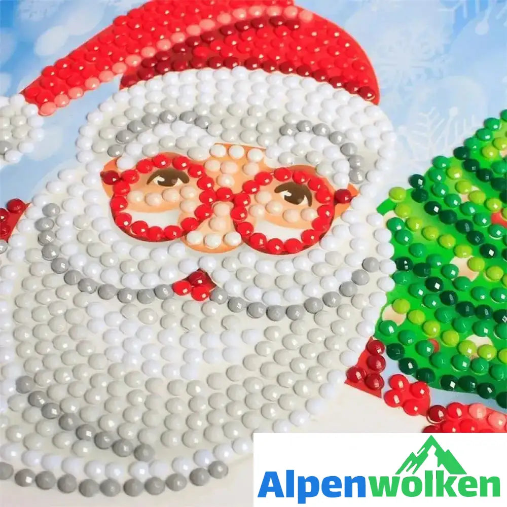 Alpenwolken - Weihnachtskarte mit künstlicher Diamant(ein Set von 8 Modellen)