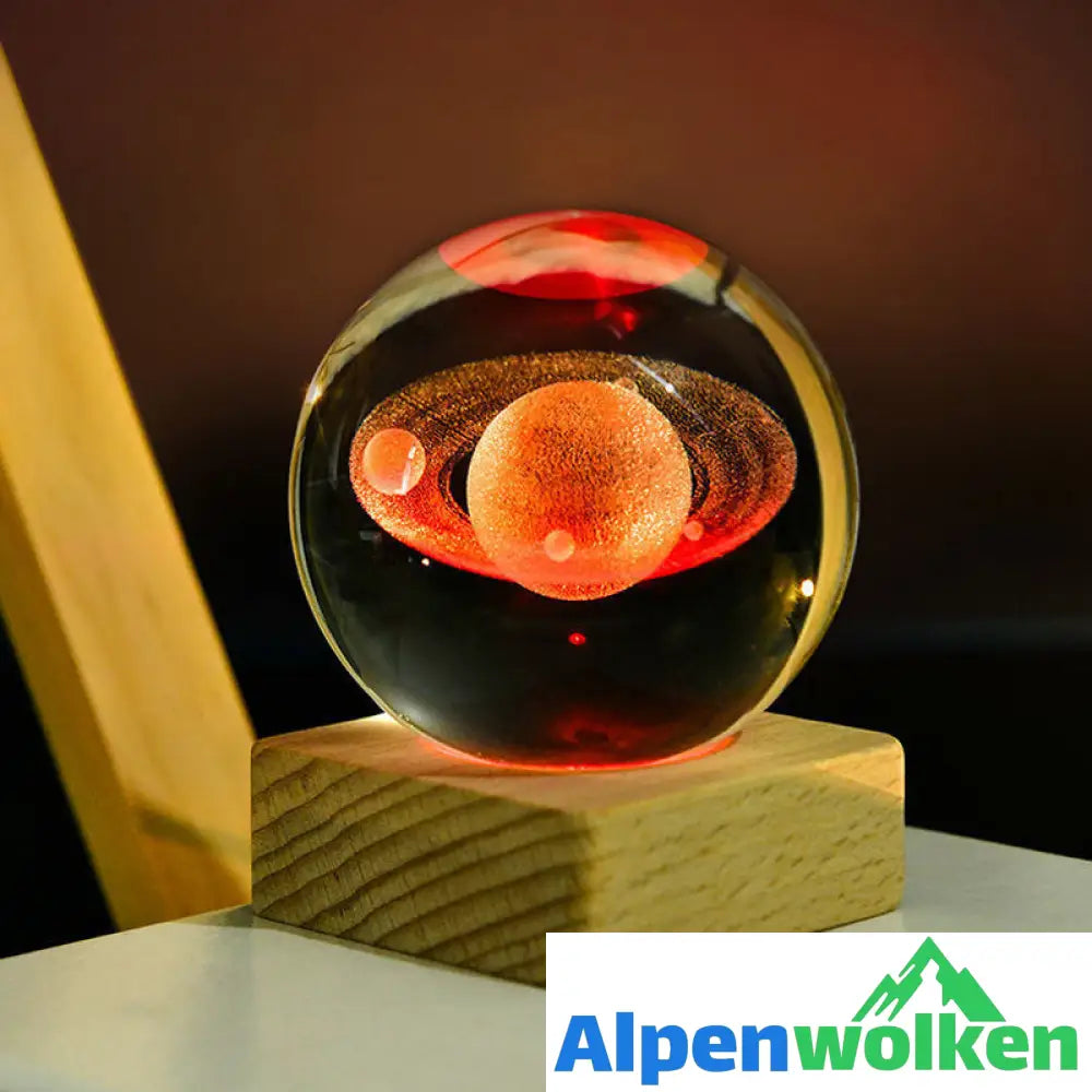 Alpenwolken - 🪄Weihnachtsrabatt-50% Rabatt✨3D Galaxy Kristallkugel Nachtlicht Dekorlampe