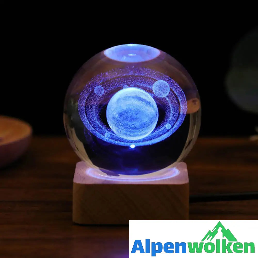 Alpenwolken - 🪄Weihnachtsrabatt-50% Rabatt✨3D Galaxy Kristallkugel Nachtlicht Dekorlampe