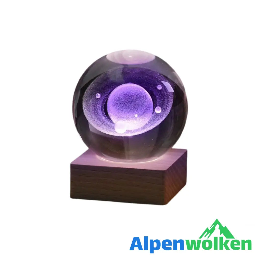 Alpenwolken - 🪄Weihnachtsrabatt-50% Rabatt✨3D Galaxy Kristallkugel Nachtlicht Dekorlampe Jupiter