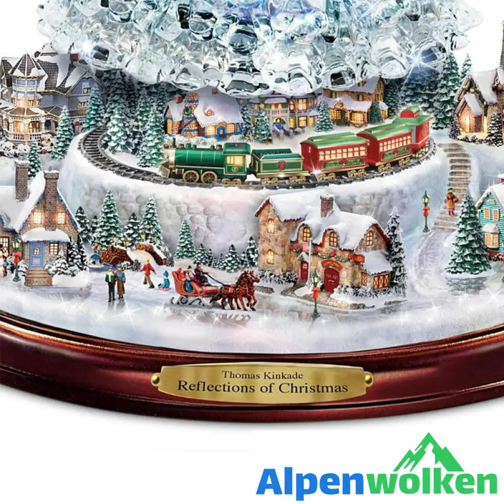 Alpenwolken - Weihnachtsromantische Dekorationsaufkleber