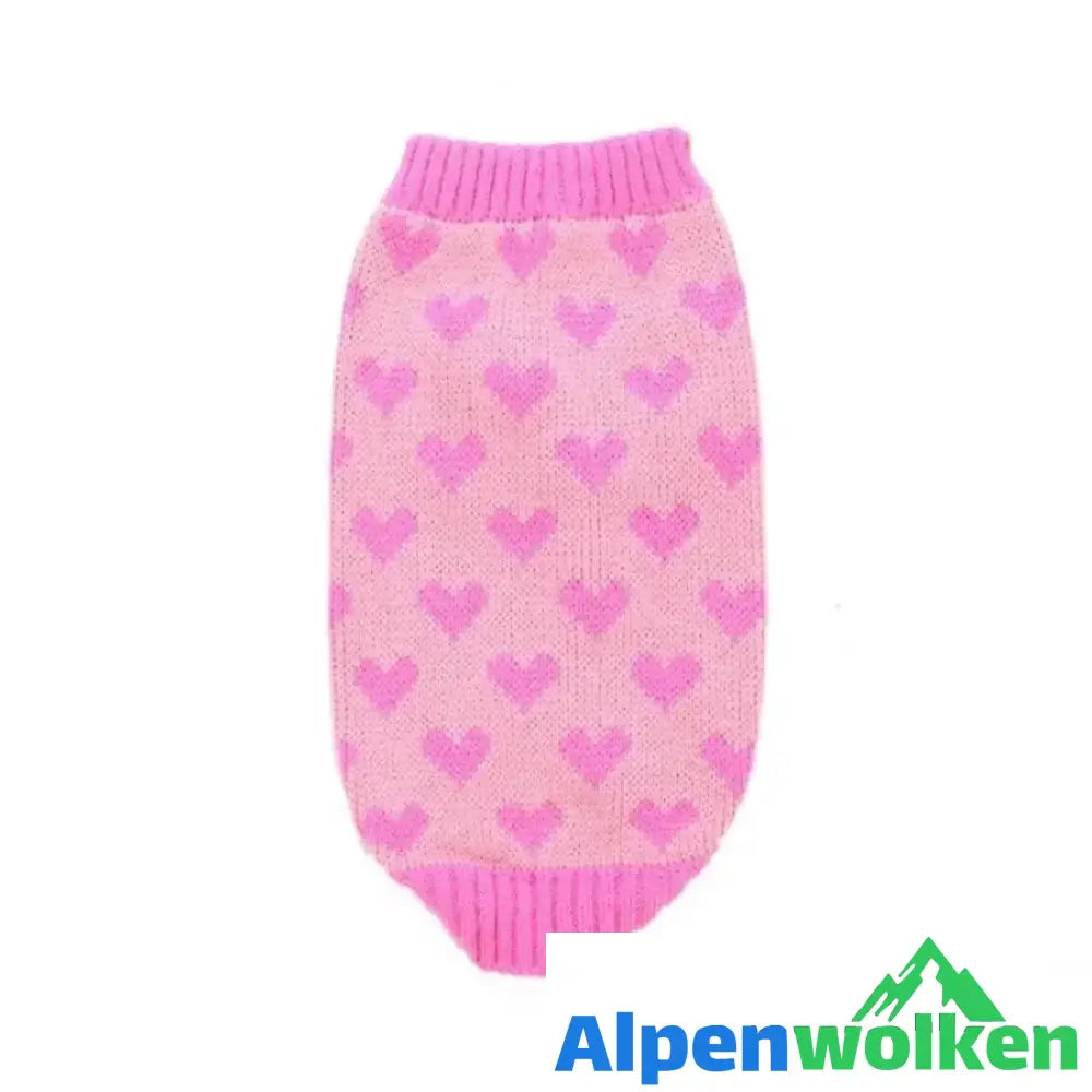 Alpenwolken - Weihnachtsschneeflocke Warmer Pullover für Hunde