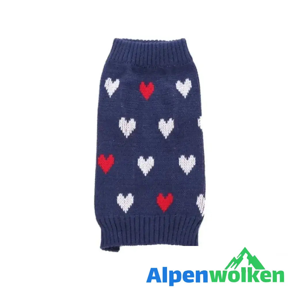 Alpenwolken - Weihnachtsschneeflocke Warmer Pullover für Hunde