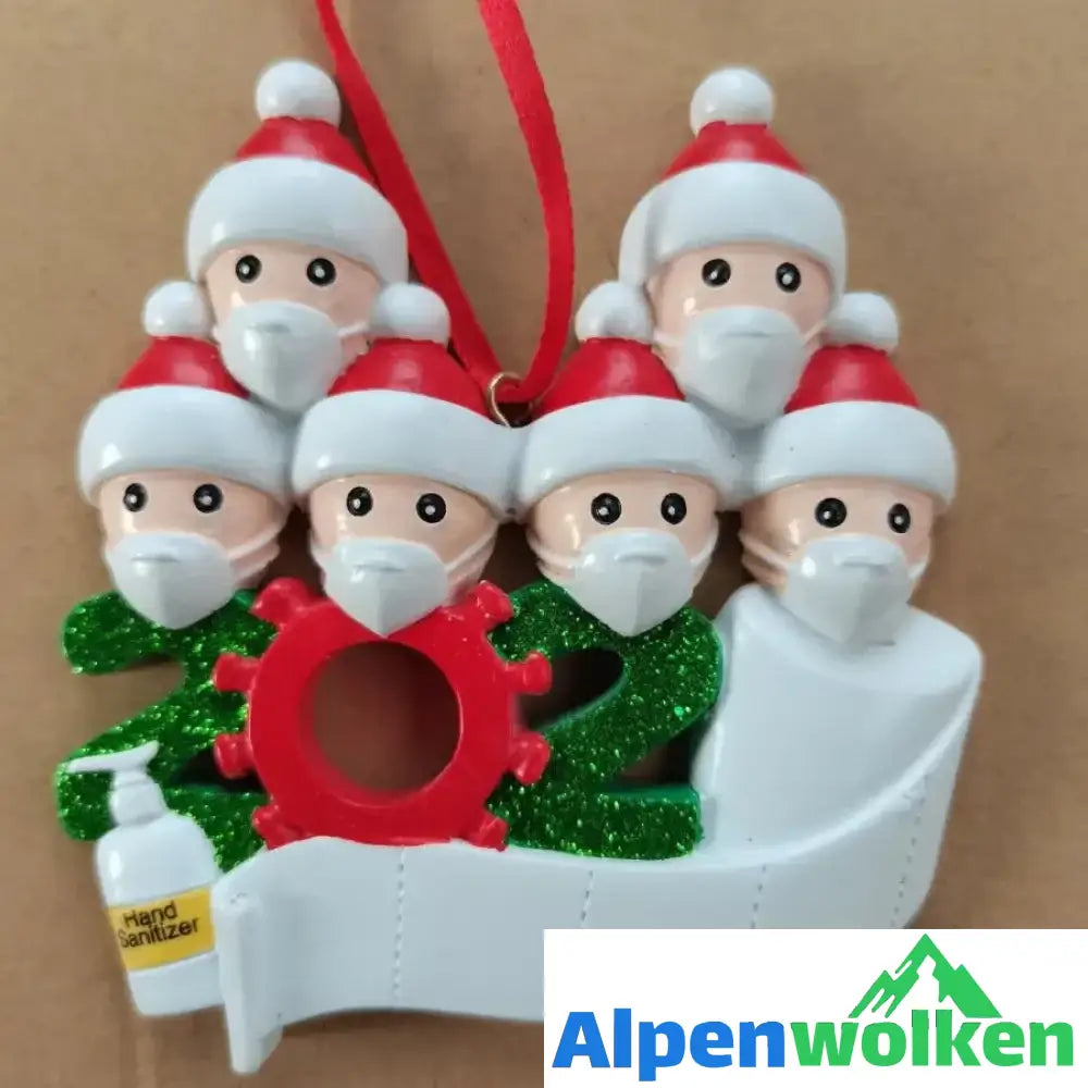 Alpenwolken - Weihnachtsverkäufe - 2020 Weihnachtsverzierung Familie von 6