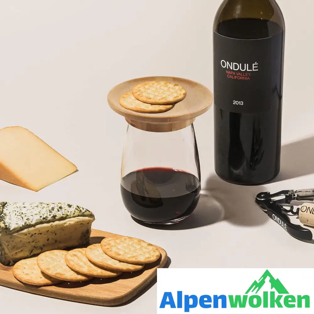 Alpenwolken - Weinglas-Charcuterie-Aufsatz