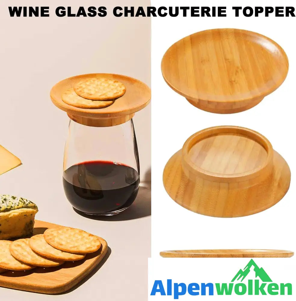 Alpenwolken - Weinglas-Charcuterie-Aufsatz