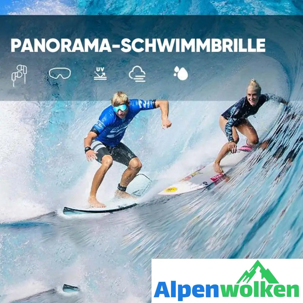 Alpenwolken - Weitwinkel-Schwimmbrille mit Antibeschlag-Effekt