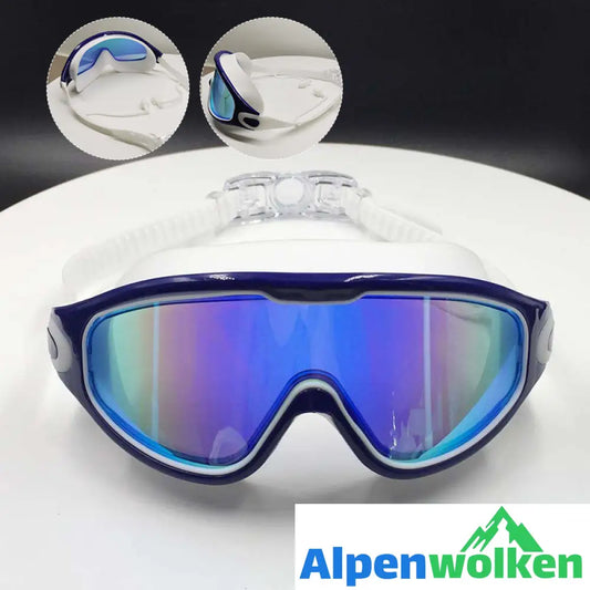 Alpenwolken - Weitwinkel-Schwimmbrille mit Antibeschlag-Effekt