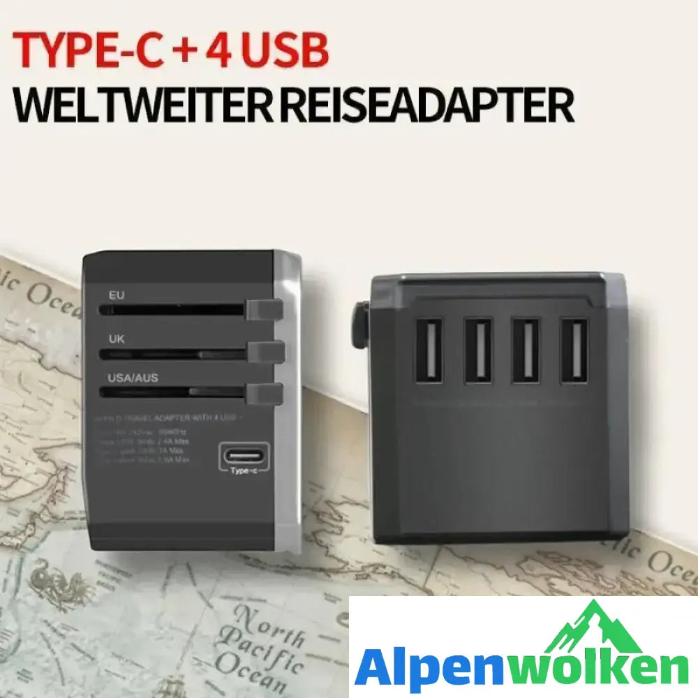 Alpenwolken - Weltweiter Reiseadapter, internationaler Netzadapter