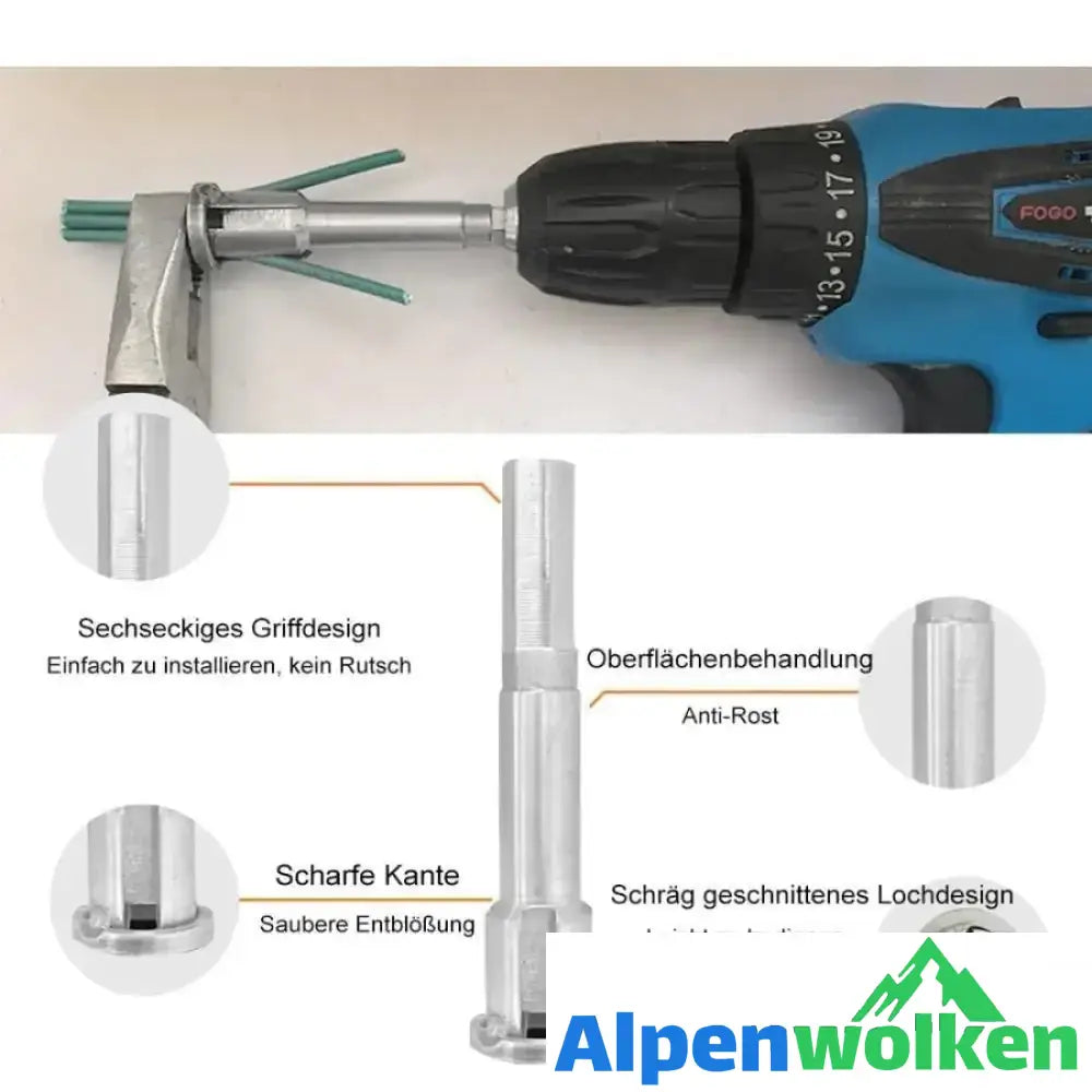 Alpenwolken - Werkzeug zum Abisolieren und Verdrehen von Drähten