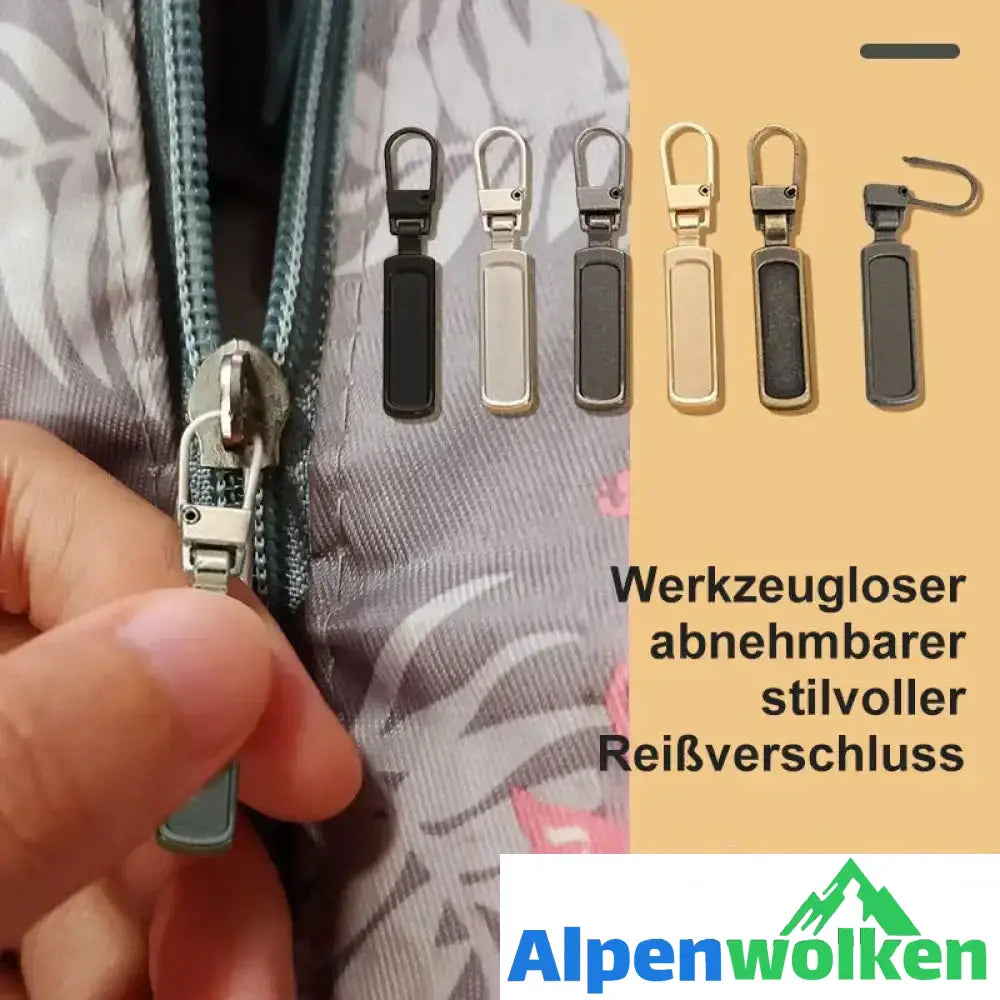 Alpenwolken - Werkzeugloser abnehmbarer stilvoller Reißverschluss (5 STÜCKE/PACKUNG)