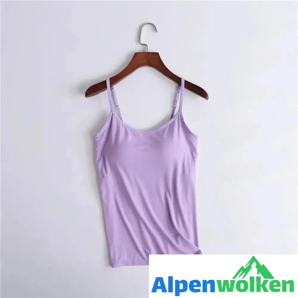 Alpenwolken - Weste mit integriertem BH violett