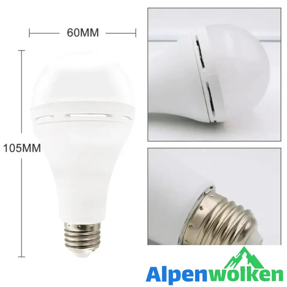 Alpenwolken - Wiederaufladbare Notfall-LED-Glühlampe