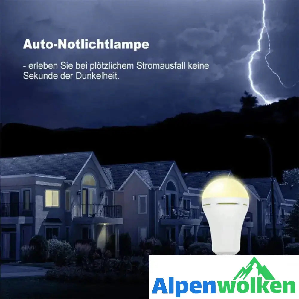 Alpenwolken - Wiederaufladbare Notfall-LED-Glühlampe