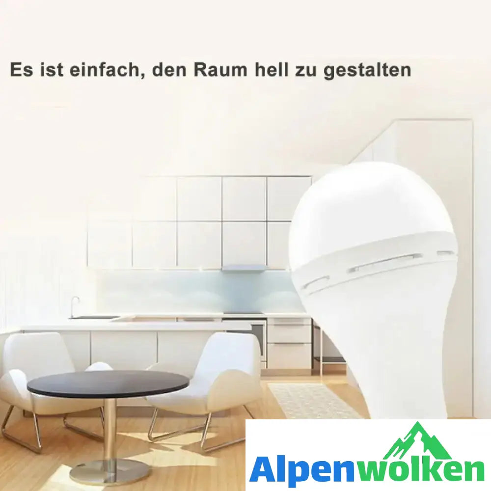 Alpenwolken - Wiederaufladbare Notfall-LED-Glühlampe