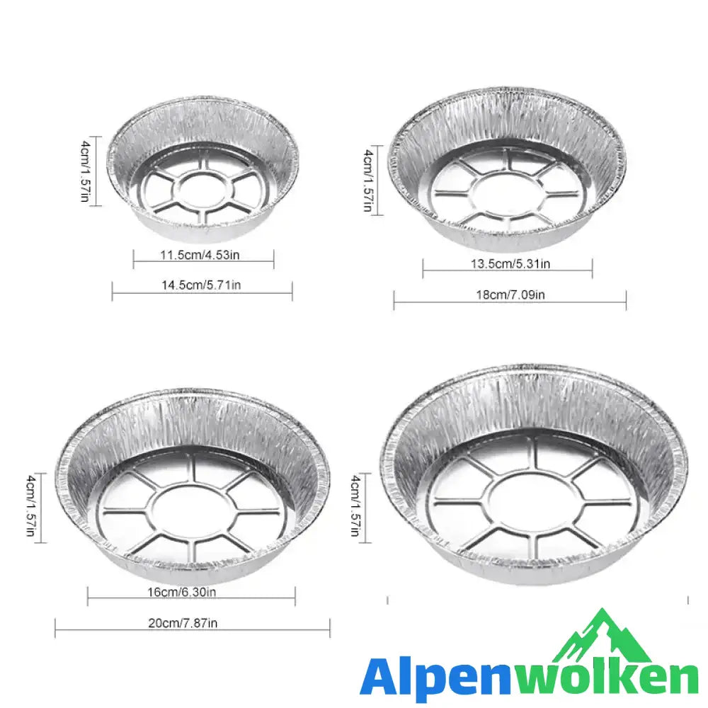 Alpenwolken - Wiederverwendbare Auskleidungen für Luftfritteusen aus Aluminiumfolie