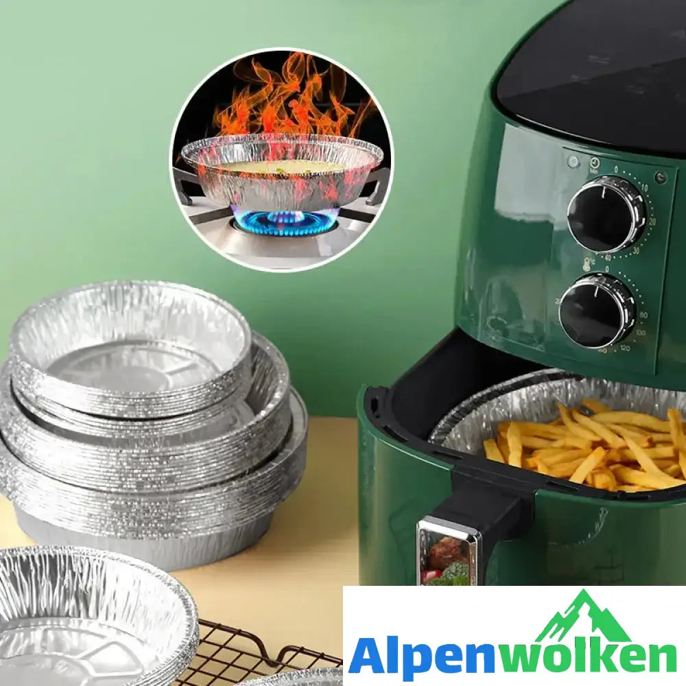 Alpenwolken - Wiederverwendbare Auskleidungen für Luftfritteusen aus Aluminiumfolie