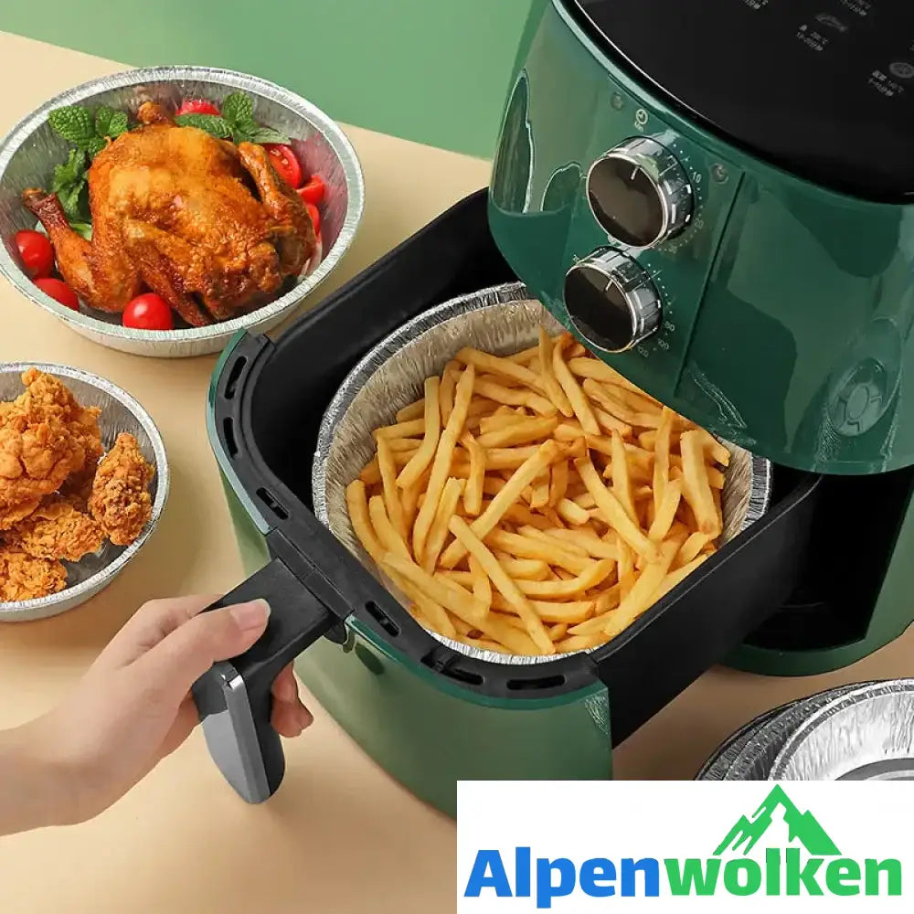 Alpenwolken - Wiederverwendbare Auskleidungen für Luftfritteusen aus Aluminiumfolie