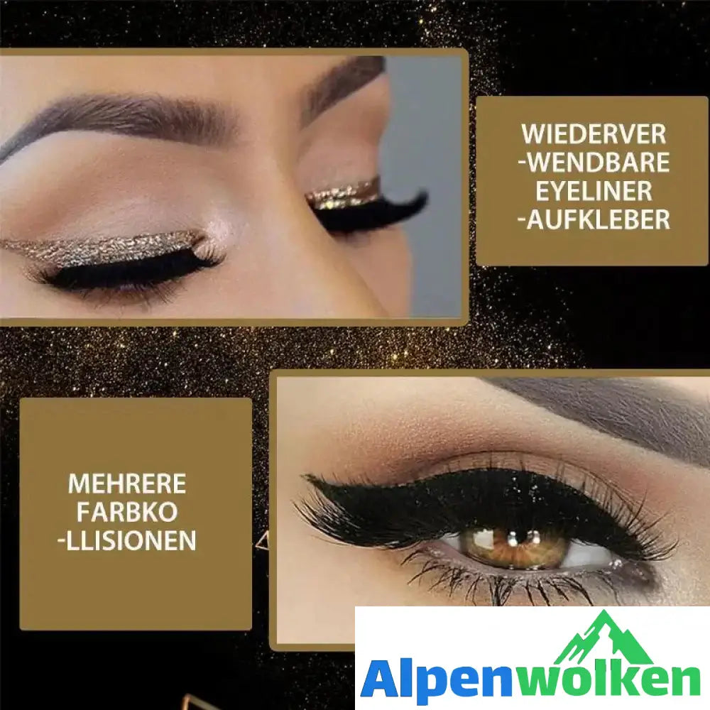 Alpenwolken - ✨Wiederverwendbare Eyeliner und Wimpernaufkleber✨