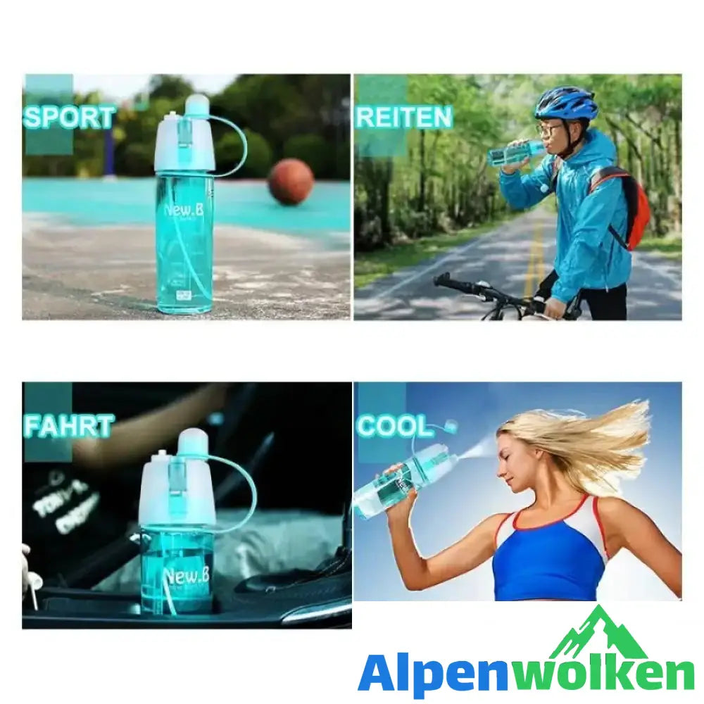 Alpenwolken - Wiederverwendbare Nebelwasserflasche