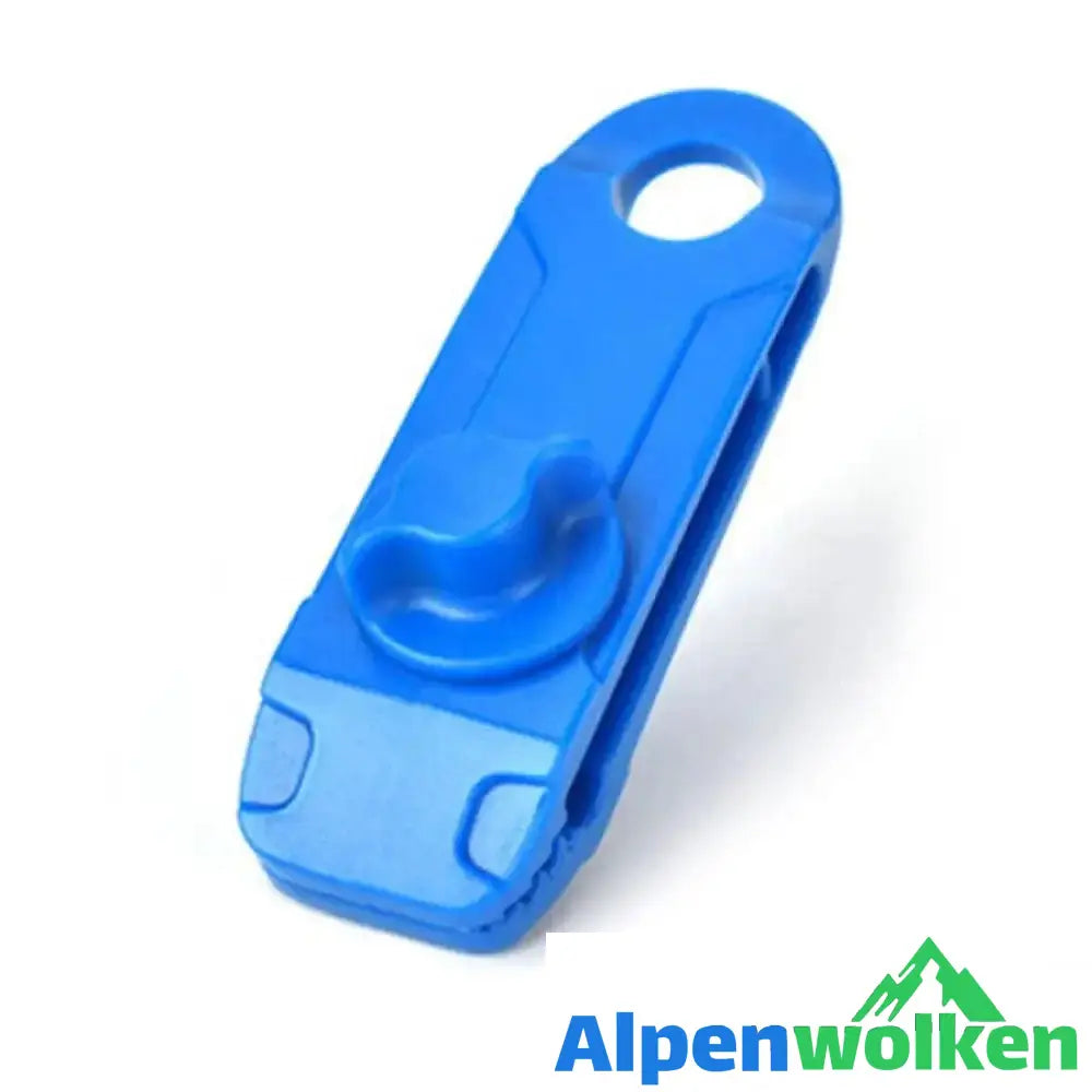 Alpenwolken - Wiederverwendbare Planenclips Markisenklemme (10 Stück) blau