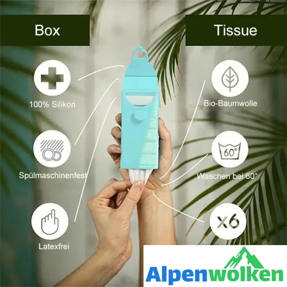 Alpenwolken - Wiederverwendbare Taschentücher Packung