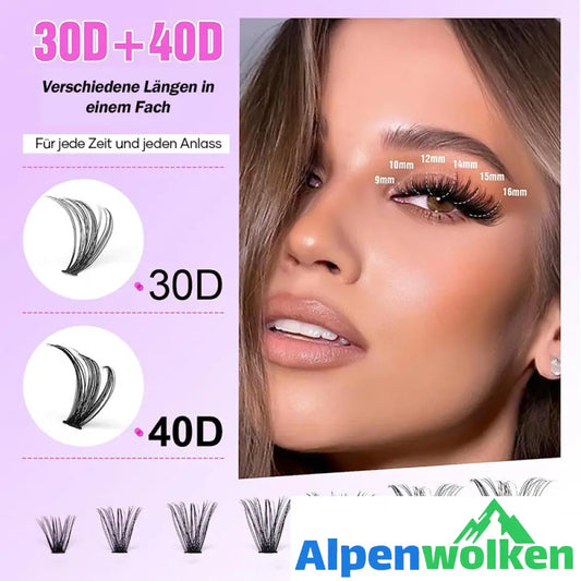 Alpenwolken - Wiederverwendbares selbstklebendes Wimpernset