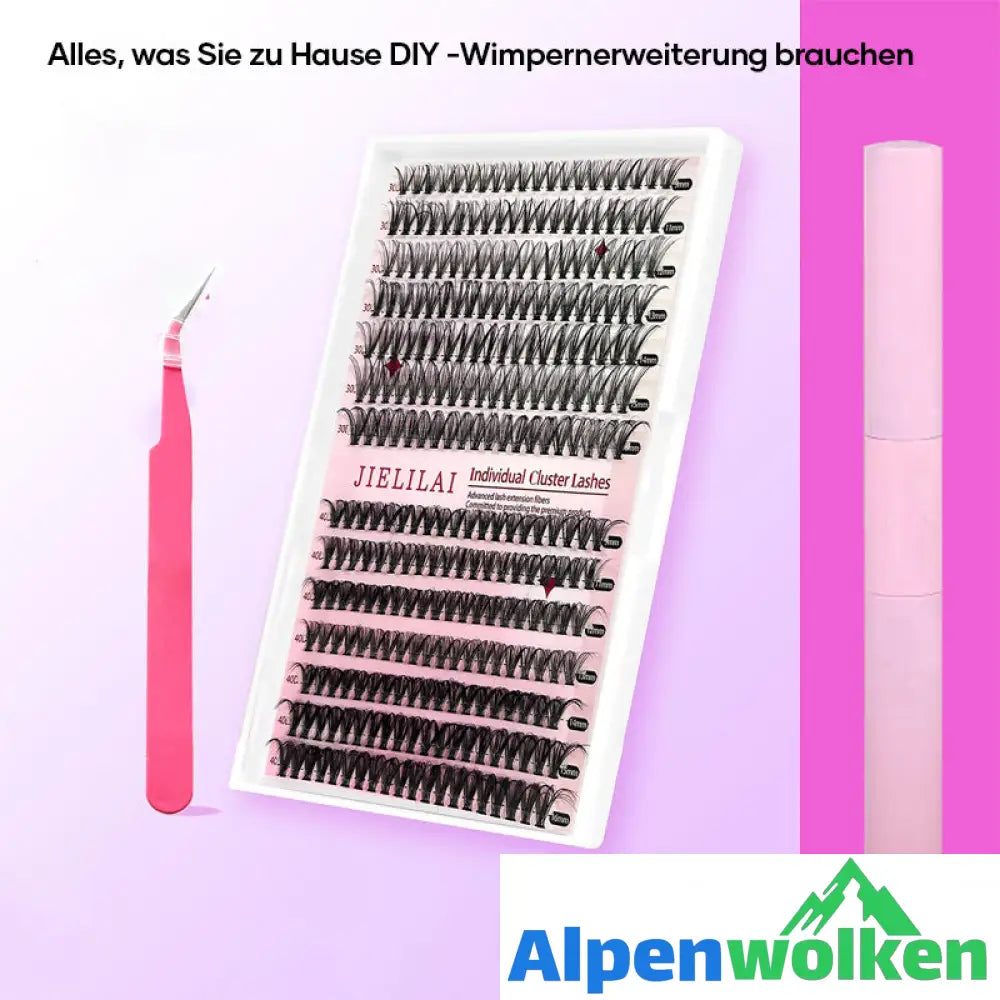 Alpenwolken - Wiederverwendbares selbstklebendes Wimpernset