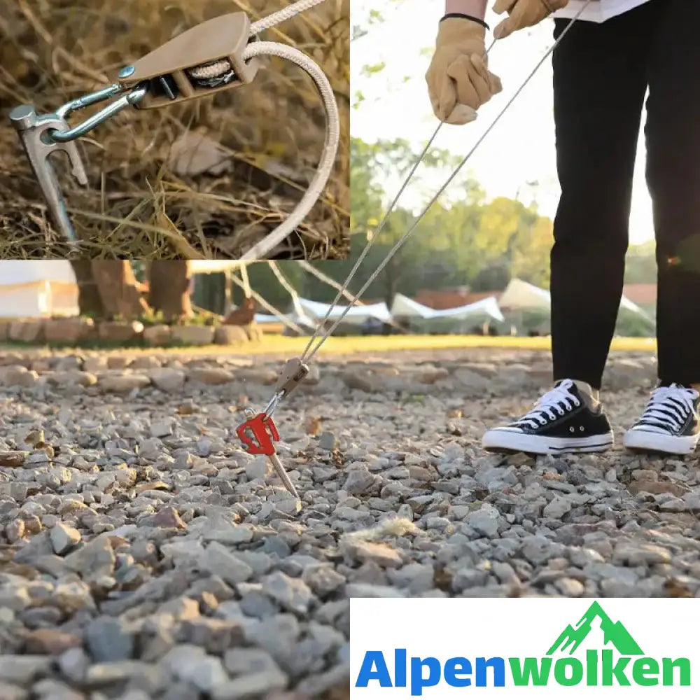 Alpenwolken - Windfestes Seil zur Einstellung der Riemenscheibe