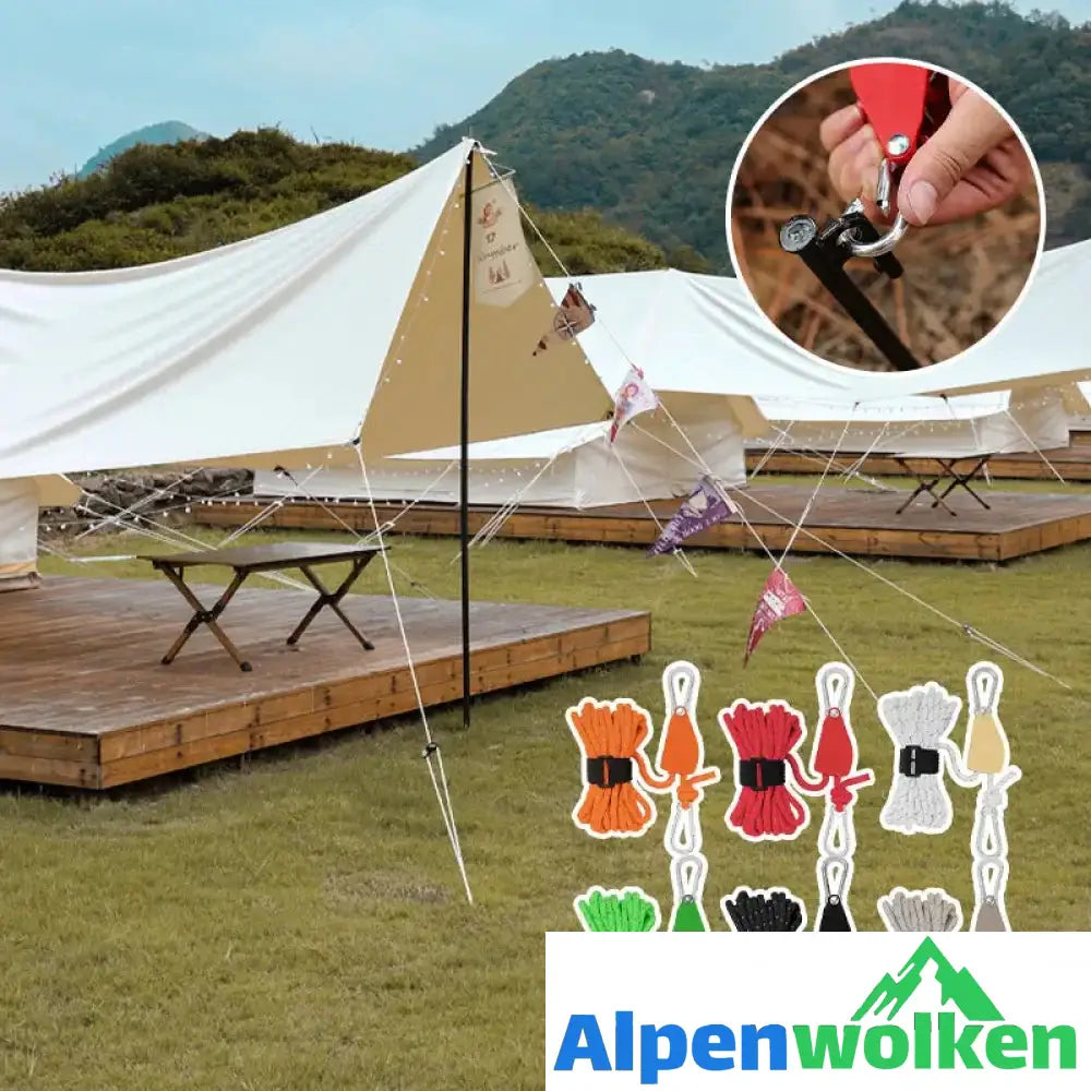 Alpenwolken - Windfestes Seil zur Einstellung der Riemenscheibe