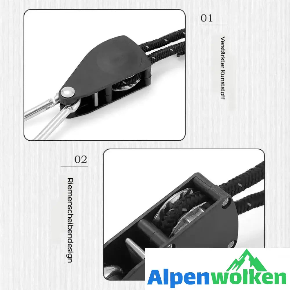 Alpenwolken - Windfestes Seil zur Einstellung der Riemenscheibe