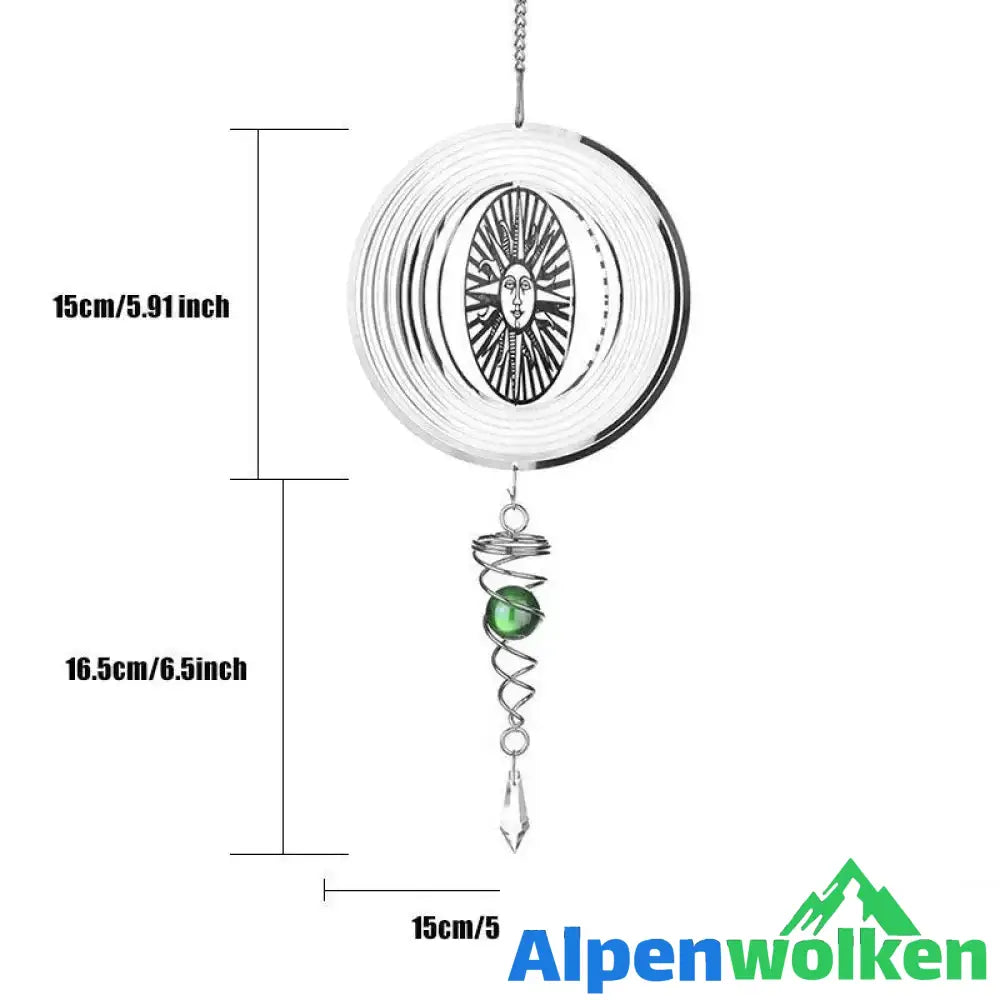 Alpenwolken - Windspiel aus Edelstahl