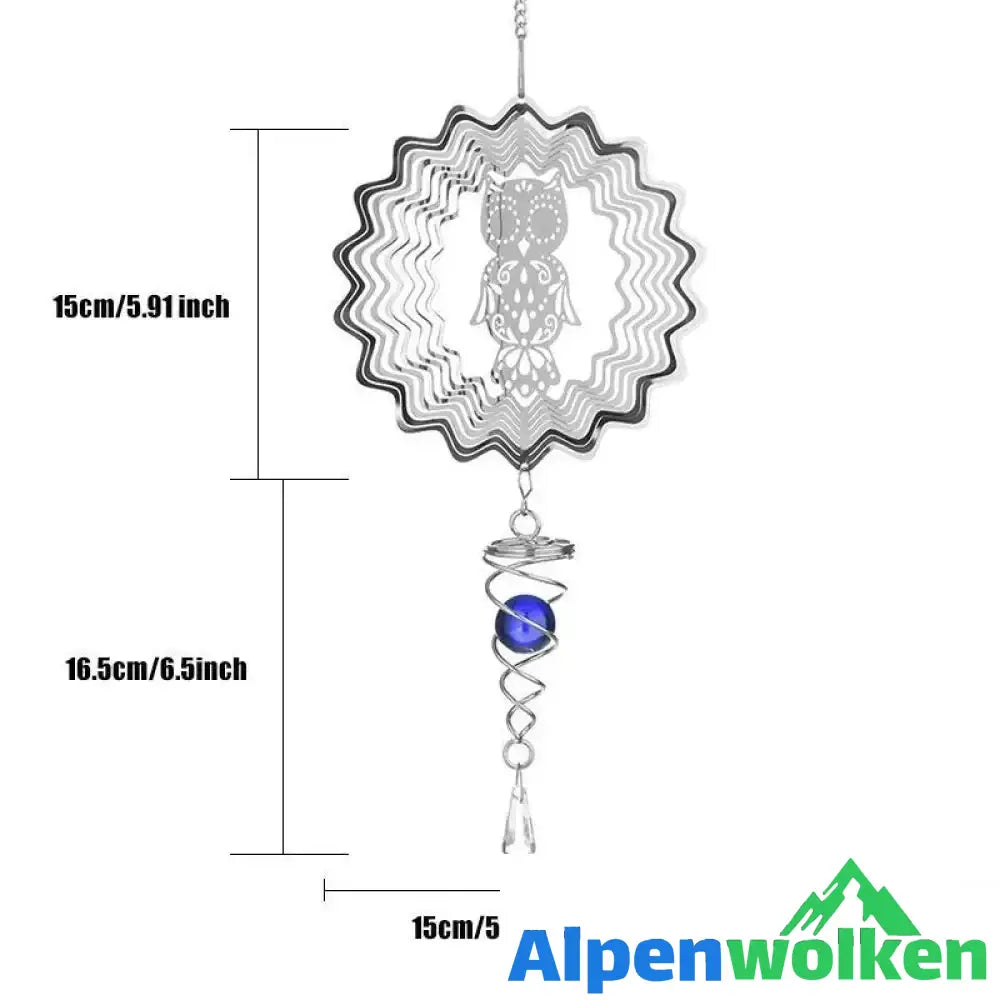 Alpenwolken - Windspiel aus Edelstahl