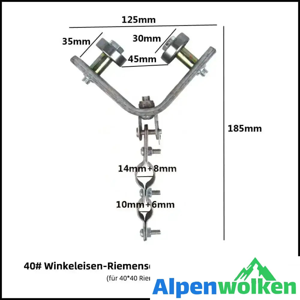 Alpenwolken - Winkeleisenbahn Aufhängerolle