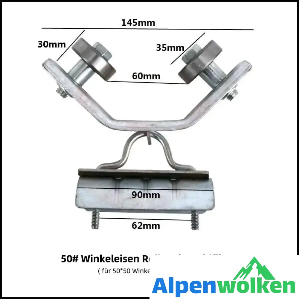 Alpenwolken - Winkeleisenbahn Aufhängerolle 50 mm mit Fliese