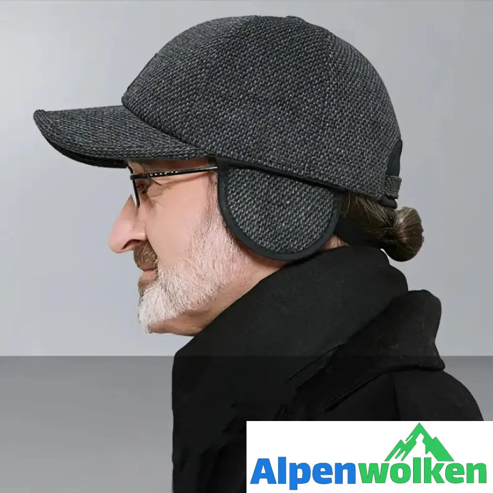 Alpenwolken - Winter-Baseballmütze mit Ohrenklappen