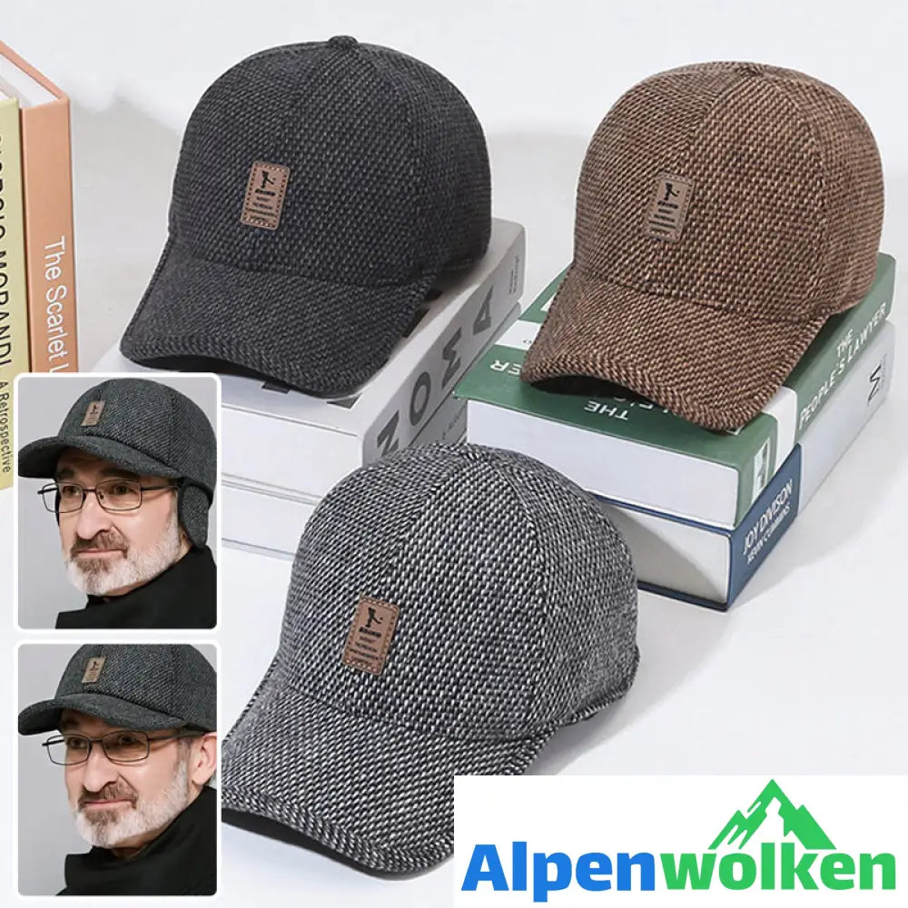 Alpenwolken - Winter-Baseballmütze mit Ohrenklappen