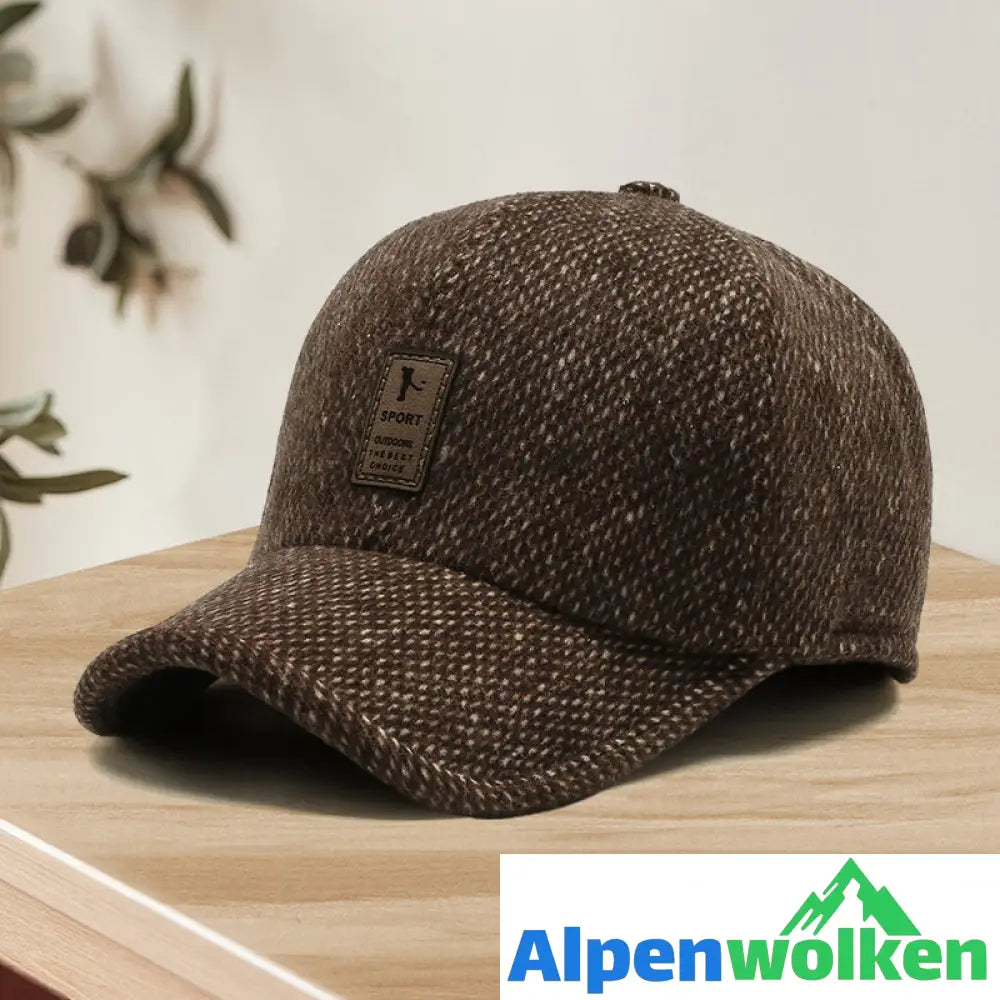 Alpenwolken - Winter-Baseballmütze mit Ohrenklappen