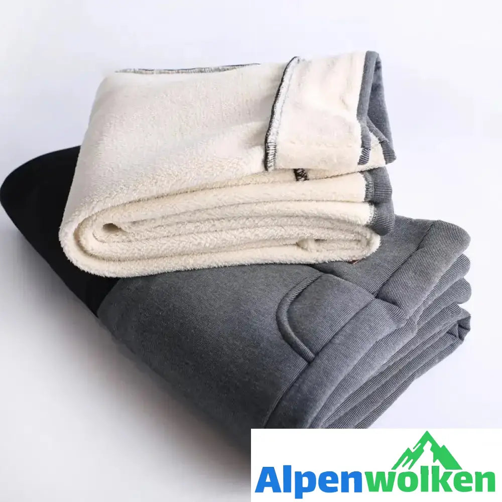 Alpenwolken - Winter enge warme dicke Kaschmirhose