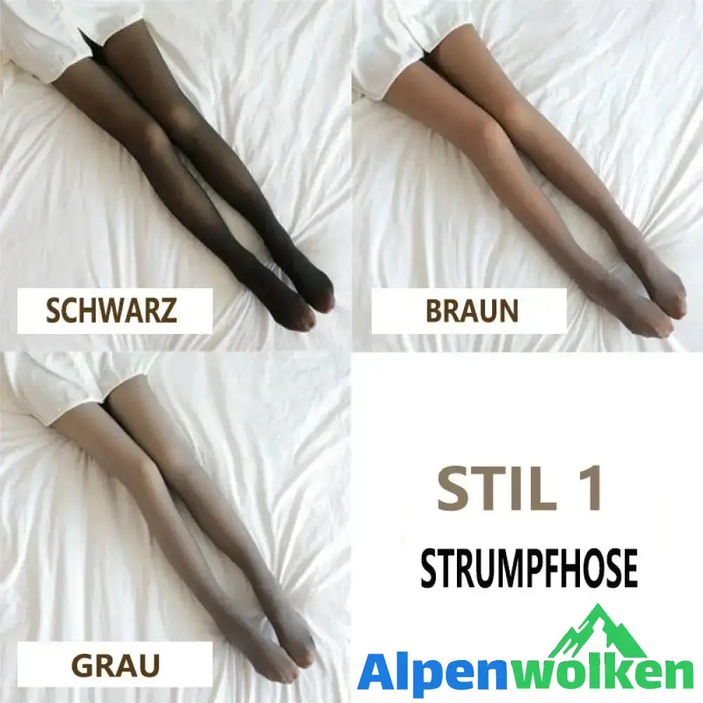 Alpenwolken - Winter warme Strümpfe Leggings Strumpfhose