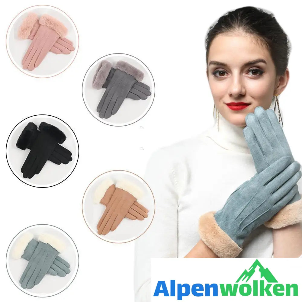 Alpenwolken - Winter winddichte Touchscreen Handschuhe