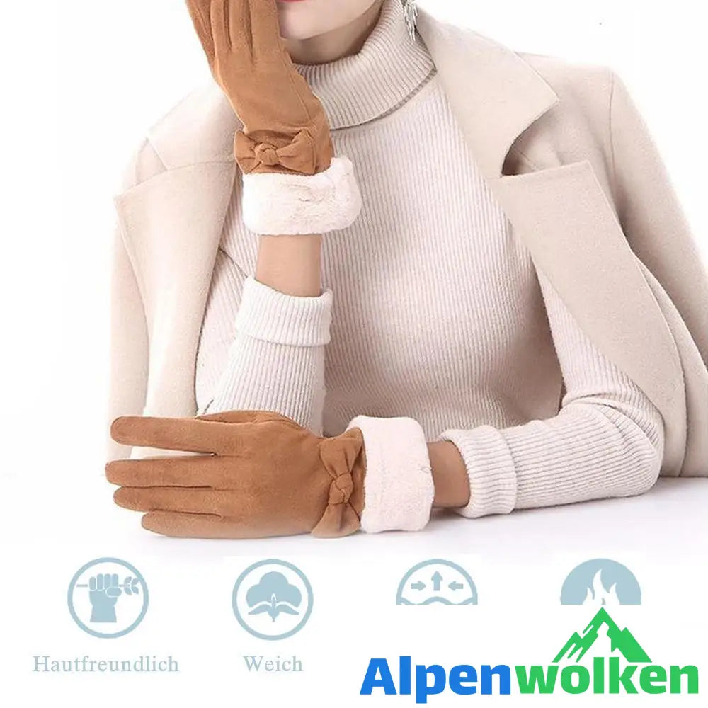 Alpenwolken - Winter winddichte Touchscreen Handschuhe