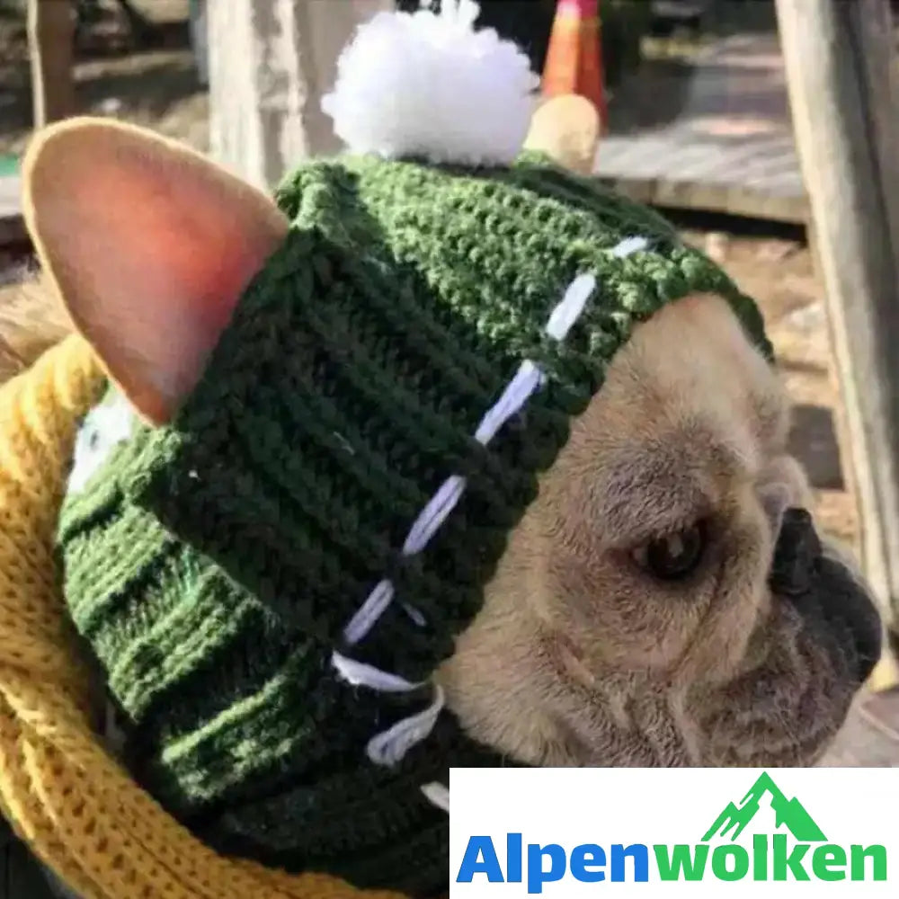 Alpenwolken - Winter Wollmütze für Hund